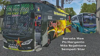 Sempati Star, Mila Sejahtera, Garuda Mas, Po Haryanto. Livery bussid mod JBHD Vol 2 Rindray.