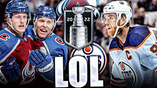 OILERS LOSE GAME 2 IN 2 MINUTES (Edmonton VS Colorado Avalanche—Kadri, McDavid, Smith, Francouz) NHL