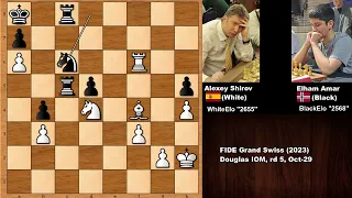 The Man Who Plays Like Tal: Alexey Shirov vs Elham Amar - FIDE Grand Swiss (2023)