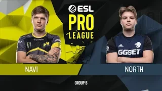 CS:GO - North vs. Natus Vincere [Overpass] Map 1 - Group B - ESL Pro League Season 9 Europe