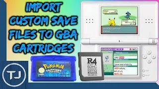 Import Custom Save Files To GBA Cartridges! (Using R4 Card)