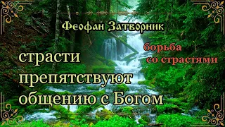 Страсти препятствуют общению с Богом. О борьбе со страстями. Феофан Затворник