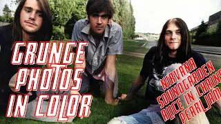 Grunge Photos Colorized | Nirvana | Soundgarden | Pearl Jam | Alice In Chains & more