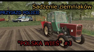 🚜"Polska Wieś" #3 |🔥 Przyjazd policji!👨🏽‍🌾 Sadzimy ziemniaki😮Jedziemy po wodę dla krów 😉