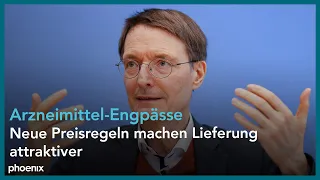 Arzneimittel-Engpässe: Pressekonferenz mit Gesundheitsminister Prof. Karl Lauterbach