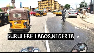 LAGOS NIGERIA 2024-SURULERE |OJUELEGBA | BODE THOMAS | LAWANSON |AGUDA -MOTOCYCLE TRAVEL IN NIGERIA