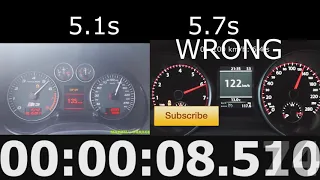 Audi S3 VS Golf 6 GTI 0-100 ACCELERATION TEST