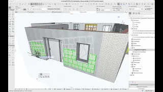 Archicad27 Fliesenschilder mit dem Wand Addon   aus Goodies