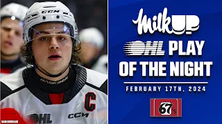 OHL Play of the Night Presented by MilkUP: Pinelli Picks the Top Corner!