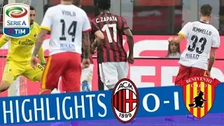 Milan - Benevento 0-1 - Highlights - Giornata 34 - Serie A TIM 2017/18