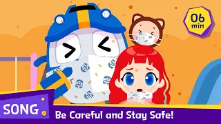 Be careful and Stay Safe! | Special 6 mins | Fine dust, stop the cold 123 | Robot trains Kids song