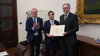 Il Ministro degli Esteri del Giappone premia il Prof. Gianluca Coci