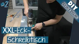 XXL SCHREIBTISCH - Selber Machen mit einfachen Verbindungen! #2