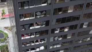 Inside look at downtown Houston’s recovery after wind damages estimated 4,000 windows