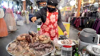 Grandma's sundae, pork intestines [Korean street food]