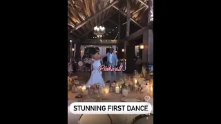 Yendi Phillips and her husband’s first wedding dance