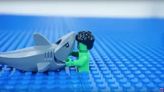 LEGO HULK | LEGO | Shark Attack | Lego World | Lego Stop Motion | WildBrain Cartoons