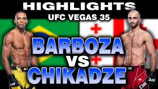 MMA CLASS Edson Barbosa vs Giga Chikadze UFC Highlights