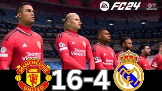 WHAT HAPPEN IF MESSI, RONALDO, MBAPPE, NEYMAR, PLAY TOGETHER ON MANCHESTER UNTED VS REAL MADRID