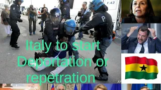 Italy New Government To Start Deporting all migrants who are not entitled 2 international protection