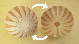 CÓMO HACER MEDIA ESFERA DE CARTÓN FÁCILMENTE | DIY