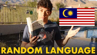 Learning a random language in two weeks (Malay)