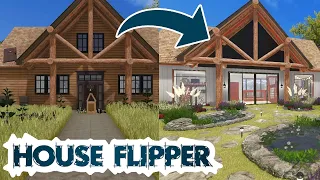 House flipper speed build 🏡 Lake cabin modern renovation