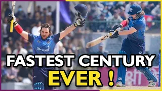 FASTEST CENTURY EVER ! #cricket