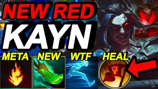 Wild Rift China Kayn Jungle - Red Kayn New Fighter Build Runes - Challenger Kayn Gameplay