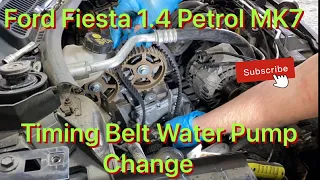 Ford Fiesta 1.4 Petrol Timing Belt Water Pump Change MK 7 With Dayco