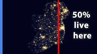 Ireland's uneven population distribution