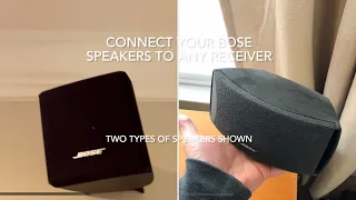 How to use Bose speakers with any receiver