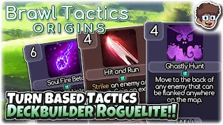 NEW Turn Based Tactics Deckbuilder Roguelite!! | Let's Try Brawl Tactics: Origins