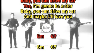 Drive my car Beatles drum bass mizo vocals lyrics chords