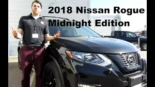 2018 Nissan Rogue SV AWD Midnight Edition Detailed Walk Around Review