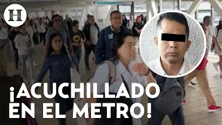 Riña dentro del metro Constitución deja a un joven acuchillado en CDMX; detienen al agresor