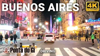 【4K】street view NO DUERME nunca BUENOS AIRES #driving TOUR con musica de TANGO CENTRO 2023 ARGENTINA