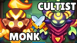 MAX Monk vs MAX Cultist | Replay PVP | Rush Royale