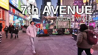 NEW YORK CITY Walking Tour [4K] - 7th AVENUE