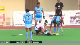 India v Malaysia Full Hockey Game (Day 3 - 1st Nov) 4th Women's Asian Champions Trophy 2016