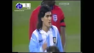 England v Argentina 2000 "Friendly" not so friendly!! Becks vs Batigol