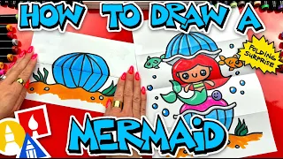 How To Draw A Mermaid Folding Surprise