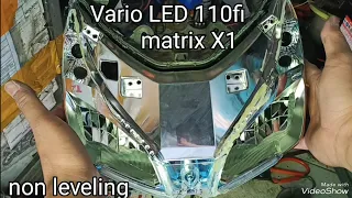 cara pasang biled matrix X1 di Vario LED 110fi LEED HID MOTOR