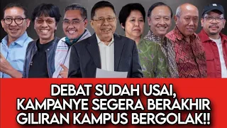 DEBAT SUDAH USAI, KAMPANYE SEGERA BERAKHIR // PASANGAN MANA AKAN TUMBANG?!