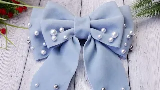 🎀Шикарный и большой бант из замши😍🎀Chic and big suede bow😍🎀🎀🎀