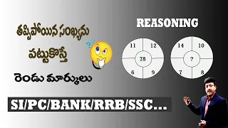 REASONING II Missing Numbers II Tricks II SI/PC/BANK/SSC/RRB Exams... II By V N Raju Sir