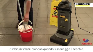 Lavasciuga pavimenti compatta professionale BR 30/4 C Karcher presentata da Venerota