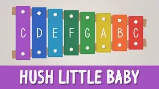 How to play Hush Little Baby on a Xylophone - Easy Songs - Tutorial