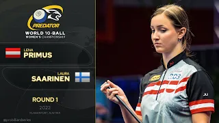 Lena Primus vs. Laura Saarinen ▸ Predator World Women’s 10-Ball Championship