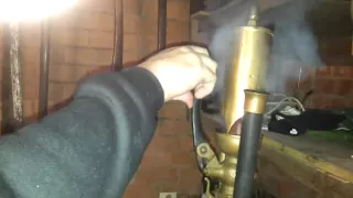 model boiler blows 2.5" dia BUCKEYE whistle